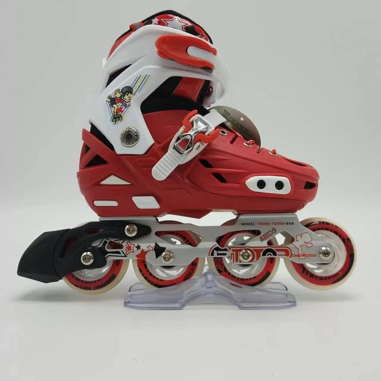 GOSOME Hot pink inline skates doublelayer shoe shell roller skates